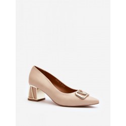 Escarpins talon large