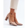 Escarpins talon large
