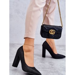 Escarpins talon large