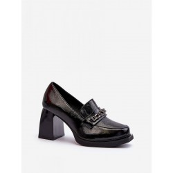 Escarpins talon large