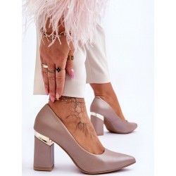 Escarpins talon large