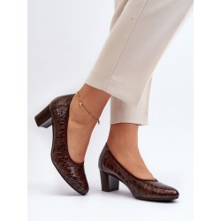 Escarpins talon large
