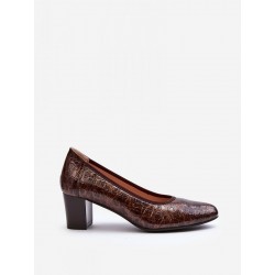 Escarpins talon large