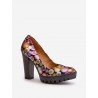 Escarpins talon large