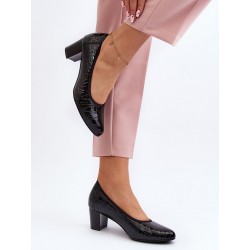 Escarpins talon large