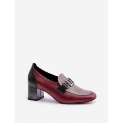 Escarpins talon large