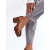 Escarpins talon large