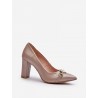 Escarpins talon large