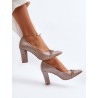 Escarpins talon large