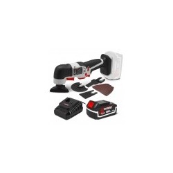 Outil multifonctions sans fil 20V + accessoires - avec batterie 4Ah - X-Performer