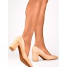 Escarpins talon large