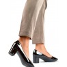 Escarpins talon large