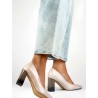 Escarpins talon large
