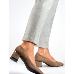 Escarpins talon large