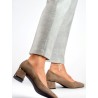 Escarpins talon large