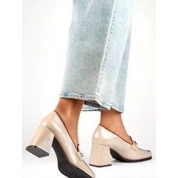 Escarpins talon large