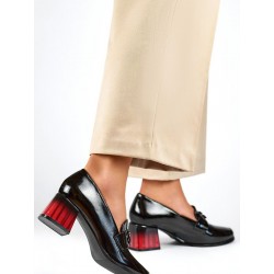 Escarpins talon large