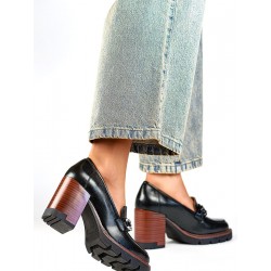 Escarpins talon large