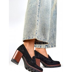 Escarpins talon large