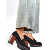 Escarpins talon large