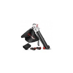 Aspirateur souffleur broyeur rechargeable 2x20V avec batteries 2Ah - X PERFORMER