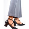 Escarpins talon large