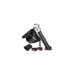 Aspirateur souffleur broyeur rechargeable 2x20V avec batteries 4Ah - X PERFORMER