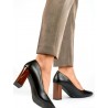 Escarpins talon large