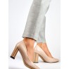 Escarpins talon large