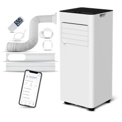 Climatiseur mobile 9000BTU - 2.6KW avec télécommande et fonction Wifi