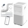 Climatiseur mobile réversible chaud/froid 9000BTU - 2.9KW avec télécommande et fonction Wifi