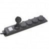 Bloc 5 prises étanche + interrupteur - 3x1.5mm²