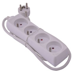 Bloc 4 prises - 3g*1.0mm2*1m - I-Watts