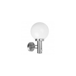 Applique boule Inox 60W avec détecteur