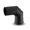 Coude 90° poêle à pellets Diam. 80mm - Warm Tech