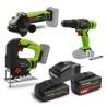 Kit 3 machines sans fil 20V + 2 batteries et 1 chargeur - Constructor