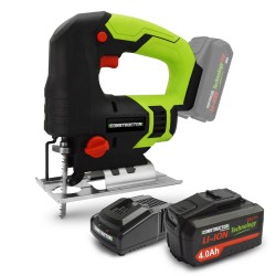 Scie sauteuse pendulaire max 20V avec batterie 4Ah et chargeur - Constructor