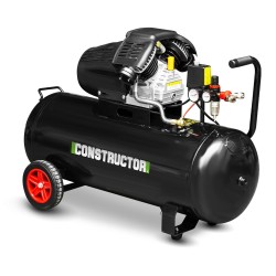 Compresseur à huile 100L bicylindre - 8 bars - 2.2Kw - Constructor