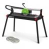 Coupe carrelages radial 800 W - 200mm - Longueur de coupe max 720mm  - Livré avec 3 disques diamant - Constructor