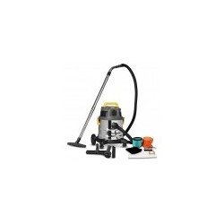 Aspirateur eau et poussières 1600W - 20L inox - 27 Kpa avec prise intégrée