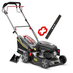 Tondeuse thermique autotractée 144.3cc - 41.8cm livrée avec 2 lames + mulching