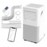 Climatiseur mobile réversible chaud/froid 9000BTU - 2.9KW avec télécommande et fonction Wifi