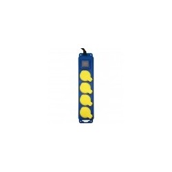 Bloc 4 prises étanche + interrupteur - 3x1.5mm²