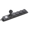 Bloc 5 prises étanche + interrupteur - 3x1.5mm²