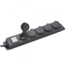 Bloc 5 prises étanche + interrupteur - 3x1.5mm²