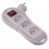 Bloc 3 prises 3g*1.0mm + interrupteur - I-Watts
