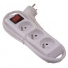 Bloc 3 prises 3g*1.0mm + interrupteur - I-Watts
