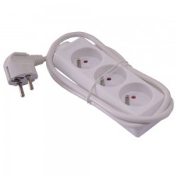 Bloc 3 prises 3g*1.0mm2*1m - I-Watts