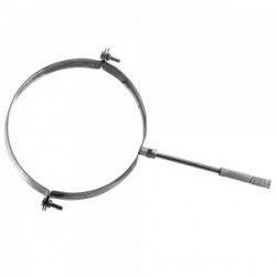 Collier mural en Inox avec goujon - Diamètre 100mm