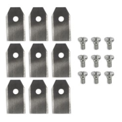 Lot de 9 lames pour robot tondeuse